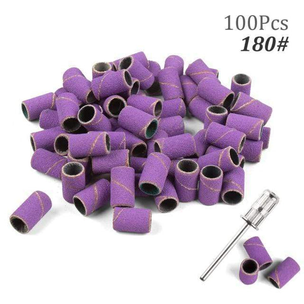 Planet Gates 180 100pcs NO Box 4 100pcs 80''/120''/180" Nail Art Sanding Bands Gel Polish Remover Tool Accessory for Electric Nail Machine Nail Drill Bits