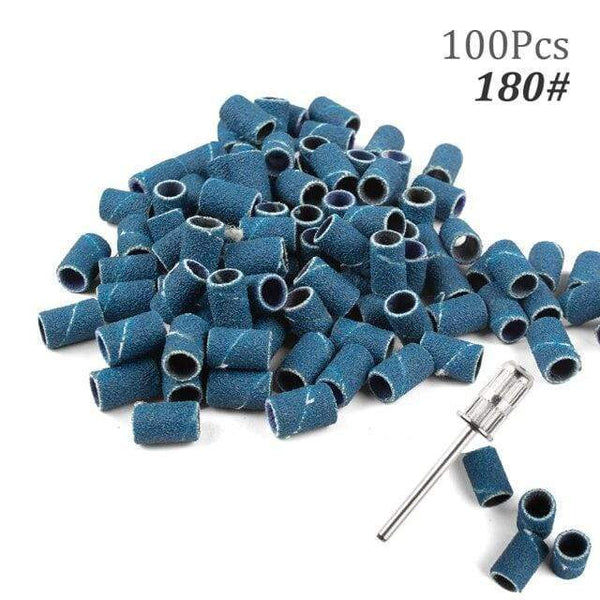 Planet Gates 180 100pcs NO Box 6 100pcs 80''/120''/180" Nail Art Sanding Bands Gel Polish Remover Tool Accessory for Electric Nail Machine Nail Drill Bits