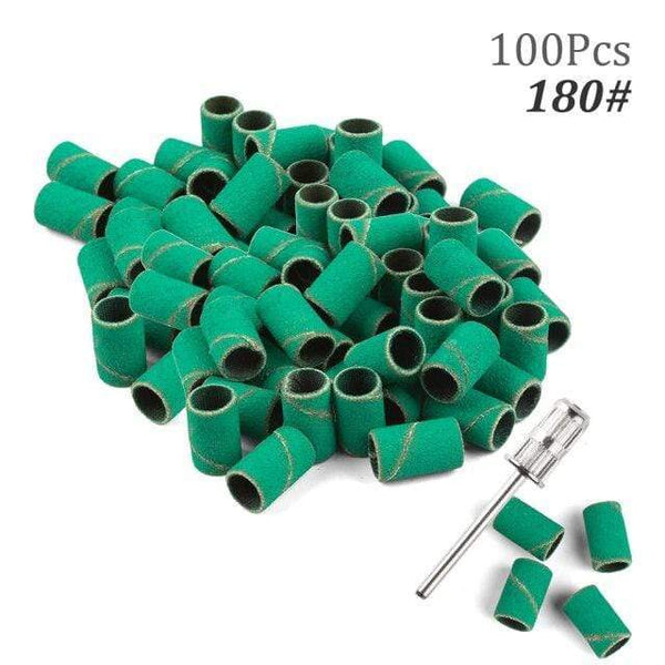 Planet Gates 180 100pcs NO Box 7 100pcs 80''/120''/180" Nail Art Sanding Bands Gel Polish Remover Tool Accessory for Electric Nail Machine Nail Drill Bits