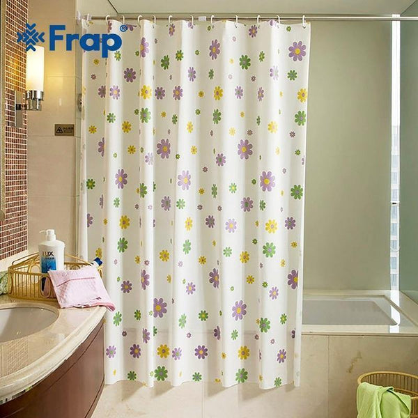 Planet Gates 180*180cm 180*200cm PE Waterproof Shower Curtain European floral Bathroom Curtain Bath Curtain With hooks F8851