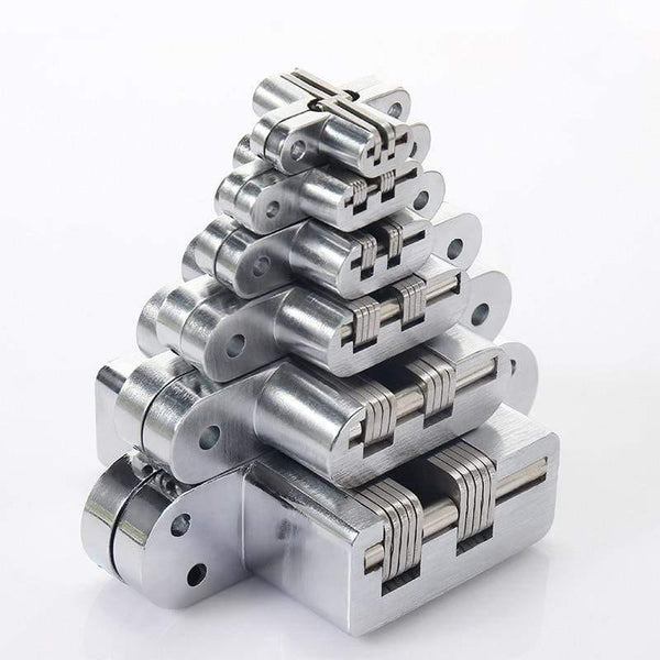 Planet Gates 180 Degree Concealed Hinge Folding Heavy Built-in Door Hinges Invisible Hidden Cross Gemel Stainless Steel