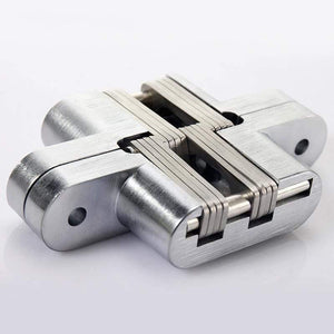 Planet Gates 180 Degree Concealed Hinge Folding Heavy Built-in Door Hinges Invisible Hidden Cross Gemel Stainless Steel