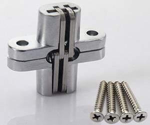 Planet Gates 180 Degree Concealed Hinge Folding Heavy Built-in Door Hinges Invisible Hidden Cross Gemel Stainless Steel