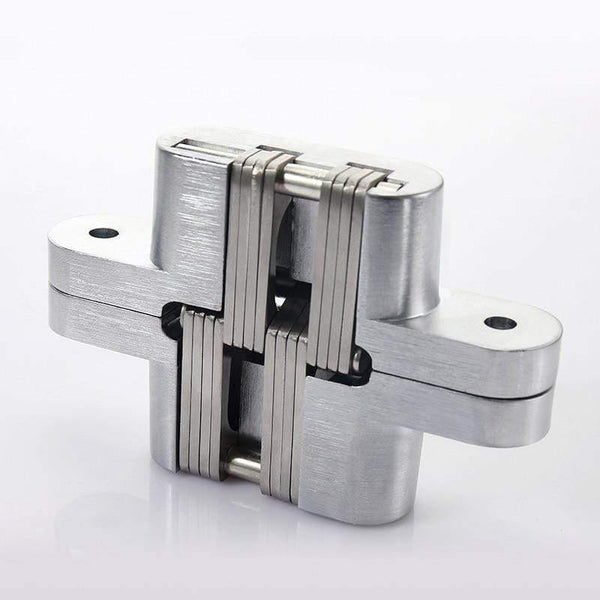 Planet Gates 180 Degree Concealed Hinge Folding Heavy Built-in Door Hinges Invisible Hidden Cross Gemel Stainless Steel