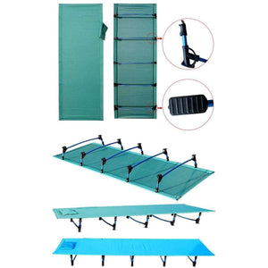 Planet Gates 180 Portable bed Hot Outdoor Folding Bed Camping Mat Ultralight Single Bed Cot Sturdy Comfortable Portable Sleeping Supplies With Aluminium Frame