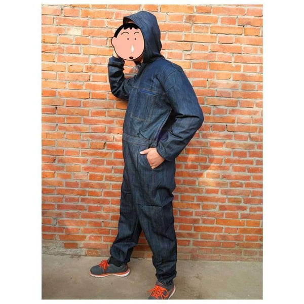 Planet Gates 180-XL Men Work Clothing Long Sleeve Denim Coverall High Quality Wear resistance Overalls Repairman Machine Auto Repair Working uniform
