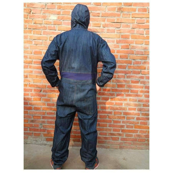 Planet Gates 180-XL Men Work Clothing Long Sleeve Denim Coverall High Quality Wear resistance Overalls Repairman Machine Auto Repair Working uniform