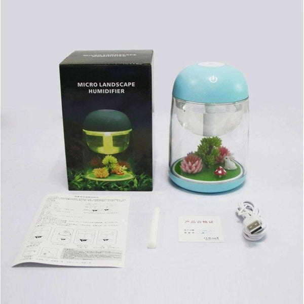 Planet Gates 180ml Landscape LED Ultrasonic Air Humidifier Home Appliances Mist Maker USB Fogger Aroma Essential Oil Diffuser with Light