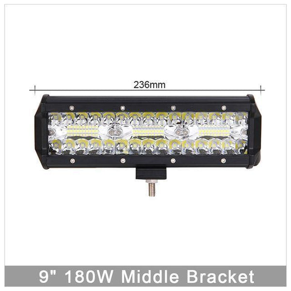 Planet Gates 180W Combo Beam x1 60W 120W 180W 4x4 Offroad Led Light Bar For Cars Combo Beams Off road SUV ATV Tractor Boat Trucks Excavator 12V 24V Work Lights