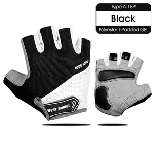 Planet Gates 189 Black / XL / China Summer Cycling Gloves Shockproof Thicken Pad Half Finger Cycling Gloves for Sport Hiking MTB Motorcycle Bike Gloves