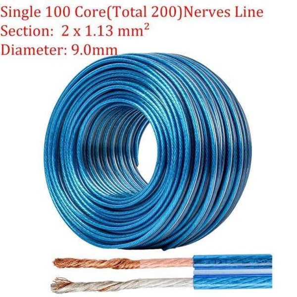 Planet Gates 18AWG / 50M CHOSEAL DIY HIFI Speaker Cable Oxygen Free Copper Audio Cable for Car Audio Home Theater 14/16/18AWG Audiophile Wire