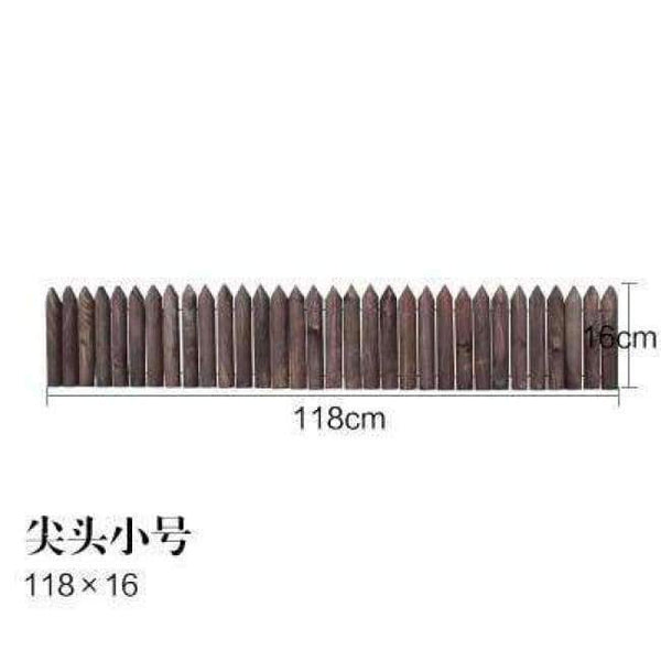 Planet Gates 18cm 20/25/30cm Wooden pile fence Garden wood fence Balcony courtyard decoration Flowerbed wood Small fence Natural anti-corrosion