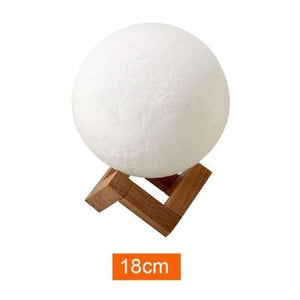 Planet Gates 18CM / China Moon lamp LED light 20CM 18CM 15CM 3D Print USB  Moonlight 2 Colors Changeable Touch Switch Night Light For Creative Gift Home