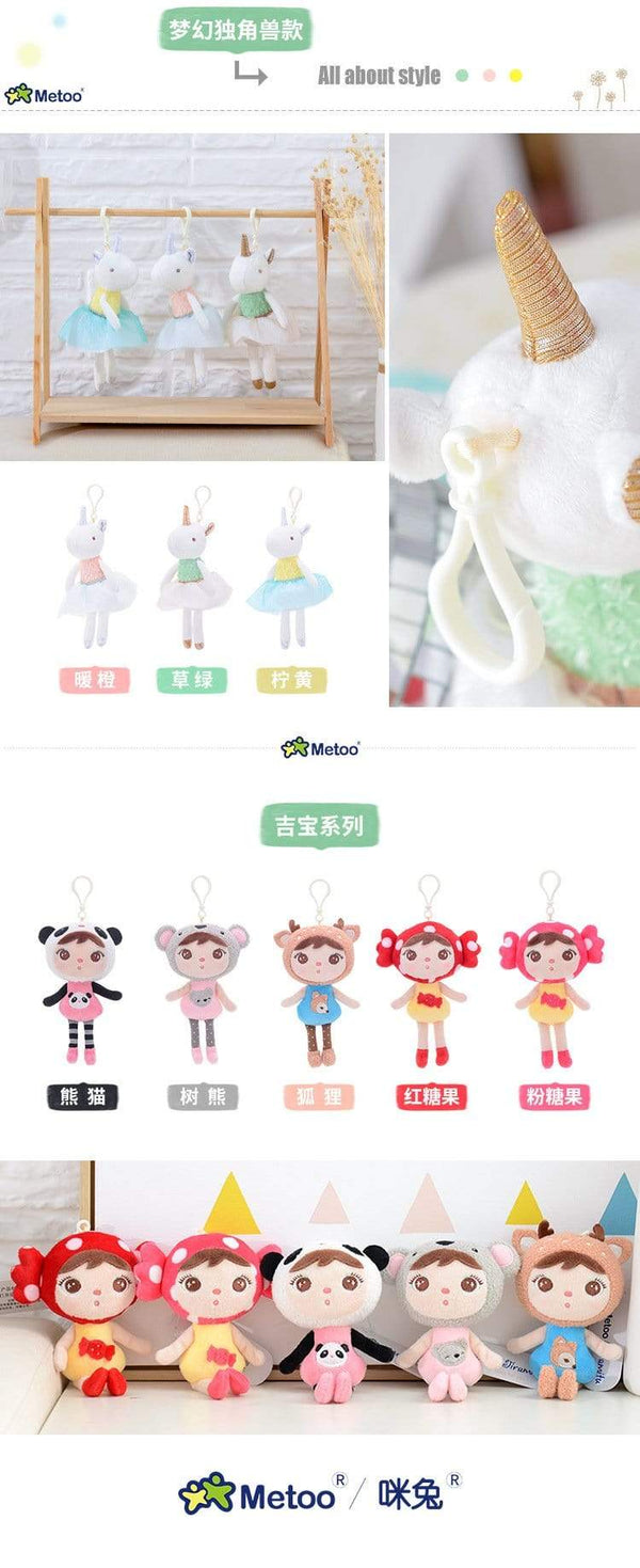 Planet Gates 18cm Mini Metoo Dolls Stuffed Toys For Girls Baby Beautiful Unicorns Rabbit Small Keychains Pendant Soft Animals For Boys Infant