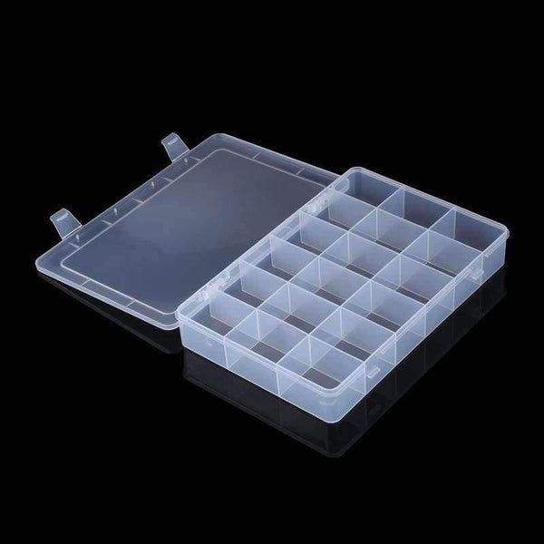 Planet Gates 18Grids Electronic Components IC Chip Screw Subassembly Wrapper Plastic Element Box Storage Box DIY Parts Organizer Tool Case
