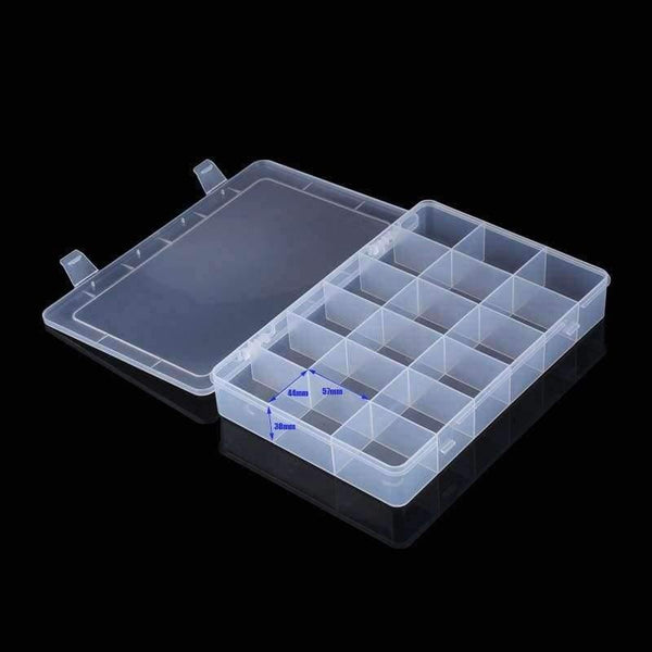 Planet Gates 18Grids Electronic Components IC Chip Screw Subassembly Wrapper Plastic Element Box Storage Box DIY Parts Organizer Tool Case