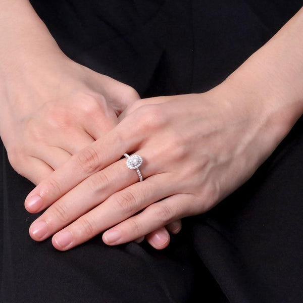 Planet Gates 18K Rose Gold 5x7mm 0.1ct Oval Cut Moissanite Engagement Ring Unique Moissanit Wedding Rings