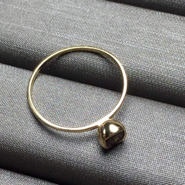 Planet Gates 18K Rose Gold AU750 Customized Size Natural Tourmaline Gemstone Diamonds Female Anniversary Gift Fine Rings