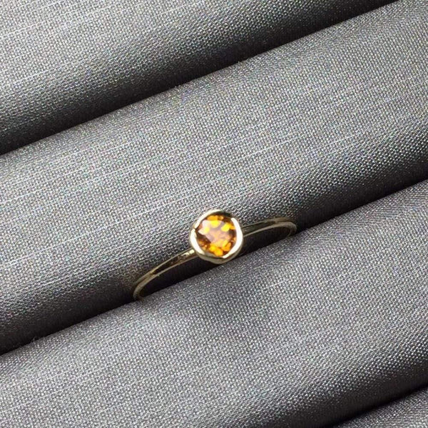 Planet Gates 18K Rose Gold AU750 Customized Size Natural Tourmaline Gemstone Diamonds Female Anniversary Gift Fine Rings