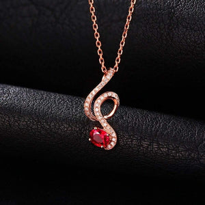 Planet Gates 18KT/750 Rose Gold 0.69ct Natural Red Ruby 0.15ct Round Cut Diamond Engagement Gemstone Pendant Jewelry