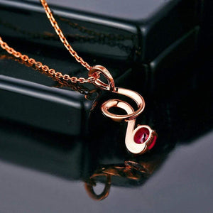 Planet Gates 18KT/750 Rose Gold 0.69ct Natural Red Ruby 0.15ct Round Cut Diamond Engagement Gemstone Pendant Jewelry