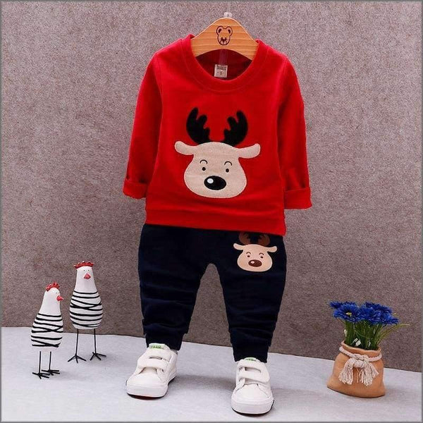 Planet Gates 18M-5T Baby Boys Girls Clothes Christmas Costume Autumn Long Sleeve Boys Clothing Sets Fashion Elk Kids Clothes for Boys