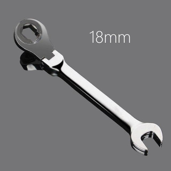 Planet Gates 18mm Activity Fixed Or Active Dual-Use Fast Plum Opening Ratchet Spanners Pipe Wrench 72 Tooth Chrome Vanadium Alloy Steel Car Repair Tools