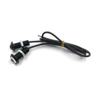 Planet Gates 18mm / Red 10pcs 12V Ultra Thin 18mm 23mm Car LED DRL Daytime Running Light Eagle Eye Lamp Lights Red Blue Yellow White