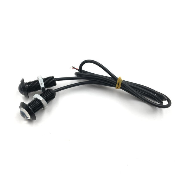 Planet Gates 18mm / Red 10pcs 12V Ultra Thin 18mm 23mm Car LED DRL Daytime Running Light Eagle Eye Lamp Lights Red Blue Yellow White