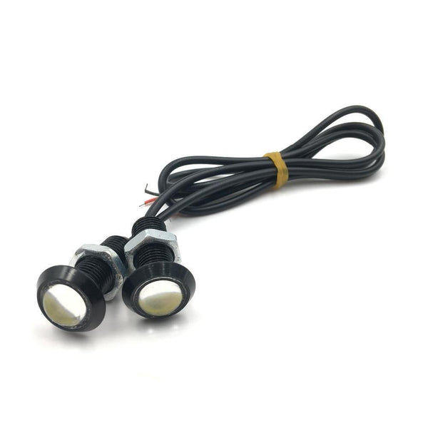 Planet Gates 18mm / Red 10pcs 12V Ultra Thin 18mm 23mm Car LED DRL Daytime Running Light Eagle Eye Lamp Lights Red Blue Yellow White