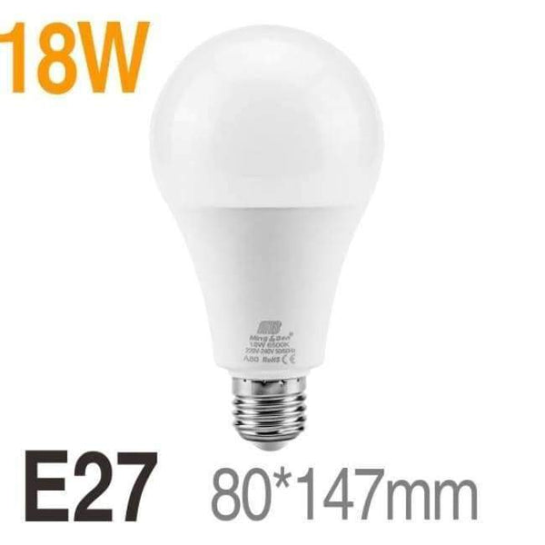 Planet Gates 18W E27 / Studená bílá [MingBen]LED žárovky E27 E14 220V žárovka Smart IC Reálný výkon 3W 5W 7W 9W 12W 15W 18W Vysoký jas Lampada LED Bombilla