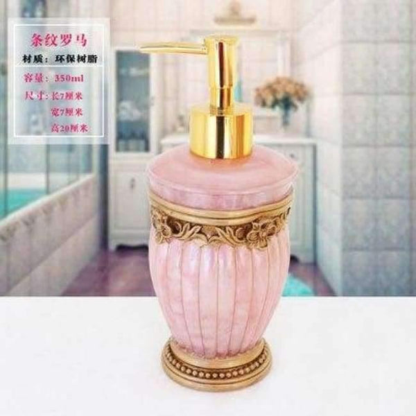 Planet Gates 19 1 Pcs Resin Soap Shampoo Dispenser Bathroom body Liquid Lotion Pump Action Bottle Holder Kitchen Bath Room Products 350ML