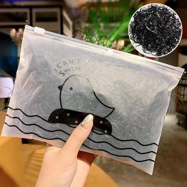 1000pcs/Pack Girls Colorful Small Disposable Rubber Bands Kids Ponytail Holder Elastic Hair Bands Ties Fashion Hair Accessories