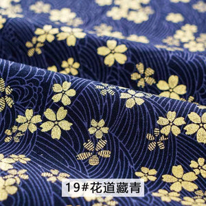Planet Gates 19 / 45X45cm  small piece Navy Cotton Fabric By Half Yards Japanese Sewing Fabric For DIY Kimono Handicraft Materials For Children TJ1023