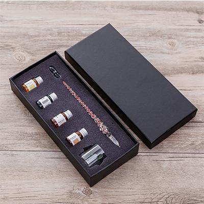 Planet Gates 19 Glass Dip Pen Signature Pen Fountain Pens Bussiness Offices School Stationery Gift Set Pen + Ink Set