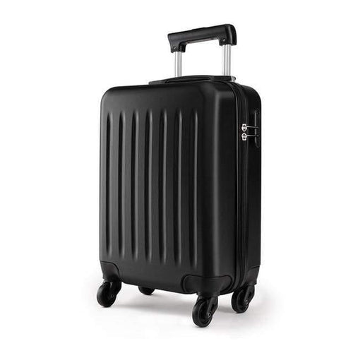 Planet Gates 19 INCH BLACK / China Suitcase Rolling Hand Luggage 4 Wheels Spinner Trolley Case Carry on Travel Bag Hardside ABS 19 24 28 Inch Set Black K1872