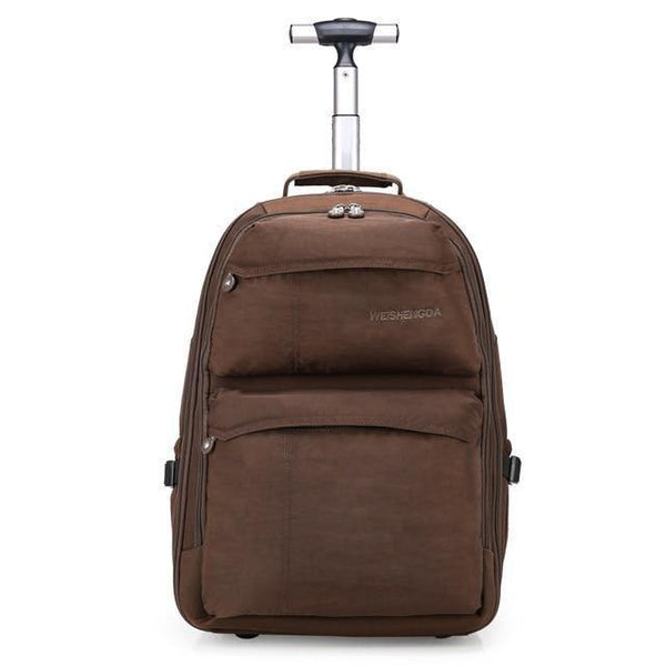 Planet Gates 19 inch coffee Travel Trolley Bags Women's Trolley Bag Multifunctional Trolley Backpack Travel Suitcase Board Chassis