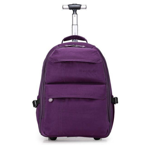 Planet Gates 19 inch purple Travel Trolley Bags Women's Trolley Bag Multifunctional Trolley Backpack Travel Suitcase Board Chassis