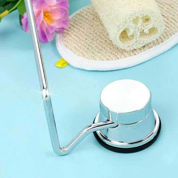 Planet Gates 19 inch Stainless Steel Bathroom Towel Storage Holders Shelf Free Nail Free Drilling Organization Wall Strong Sucker Racks