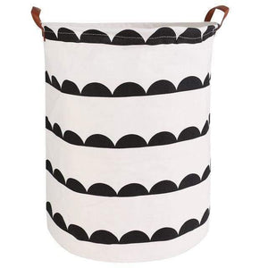 Foldable Closure Laundry Basket Large Capacity Bag Bins Kids Toy Buckets Clothes Organizer Storage Hamper Cotton Linen