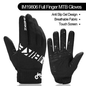 Planet Gates 19806 Black / M Full Finger Cycling Gloves MTB Bike Bicycle Equipment Riding Outdoor Sports Fitness Touch Screen GEL Padded Accessories