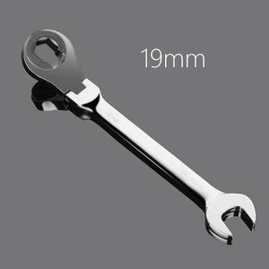 Planet Gates 19mm Activity Fixed Or Active Dual-Use Fast Plum Opening Ratchet Spanners Pipe Wrench 72 Tooth Chrome Vanadium Alloy Steel Car Repair Tools