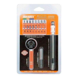 Planet Gates 19pcs Screwdriver Set Multi-functional Mini Ratchet Wrench Bit 1/4" Driver Socket Set Screwdriver Kit Repair Tool