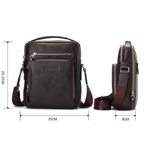 Planet Gates 1C / China / (20cm<Max Length<30cm) Genuine Leather Men's Bag Business  Shoulder Crossbody Bag Christmas Gift designer handbags high quality N2333-1&2