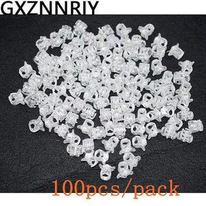 1cm 100pcs/pack Hair Claw Clips for Women Girls Accessories Black Brown Transparent Plastic Mini Claws Hairclip Clamp Gifts