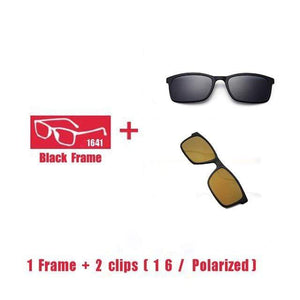 Planet Gates 1F 2 clips 1 6 Polarized Magnet Clip glasses frame men women Myopia Prescription Glasses Optical sunglasses Eyewear