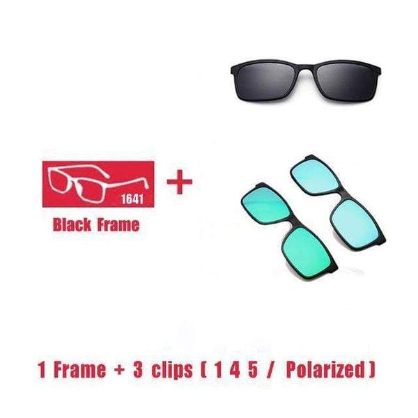 Planet Gates 1F 3 clips 1 4 5 Polarized Magnet Clip glasses frame men women Myopia Prescription Glasses Optical sunglasses Eyewear