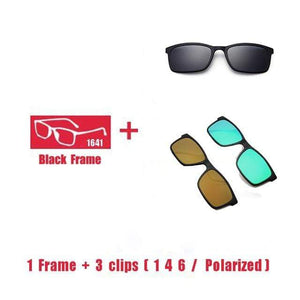 Planet Gates 1F 3 clips 1 4 6 Polarized Magnet Clip glasses frame men women Myopia Prescription Glasses Optical sunglasses Eyewear