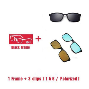 Planet Gates 1F 3 clips 1 5 6 Polarized Magnet Clip glasses frame men women Myopia Prescription Glasses Optical sunglasses Eyewear
