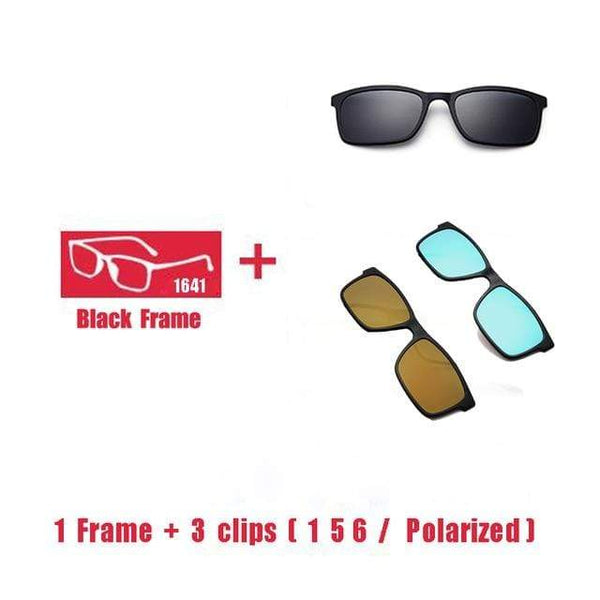 Planet Gates 1F 3 clips 1 5 6 Polarized Magnet Clip glasses frame men women Myopia Prescription Glasses Optical sunglasses Eyewear